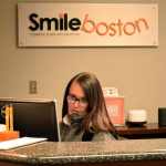 {PRACTICE_NAME} front desk with receptionist