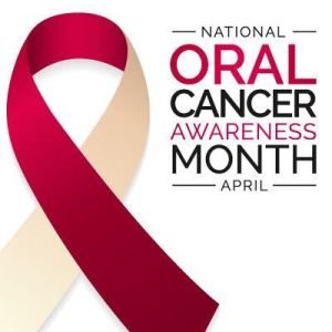 Logo for Oral Cancer Awareness Month in April