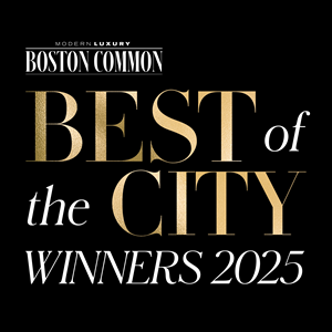 Black and Gold logo from Modern Luxury Boston Commons for Best of the City Winner 2025